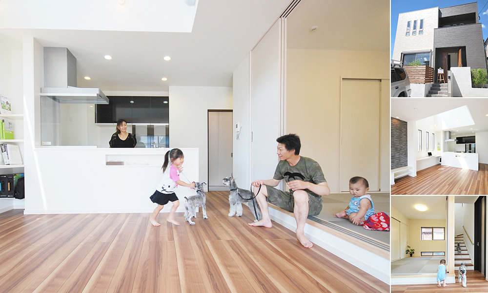 福岡市【ｎ様邸】愛犬と家族が暮らしやすい開放感のある家