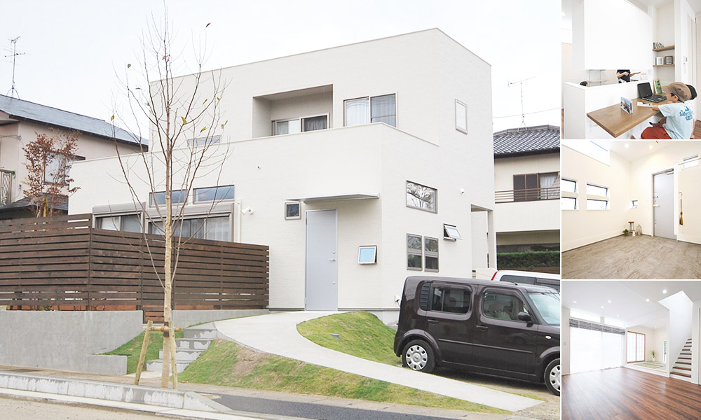 福岡市【ｋ様邸】光・風・四季を感じるシンプル空間のアトリエのある家