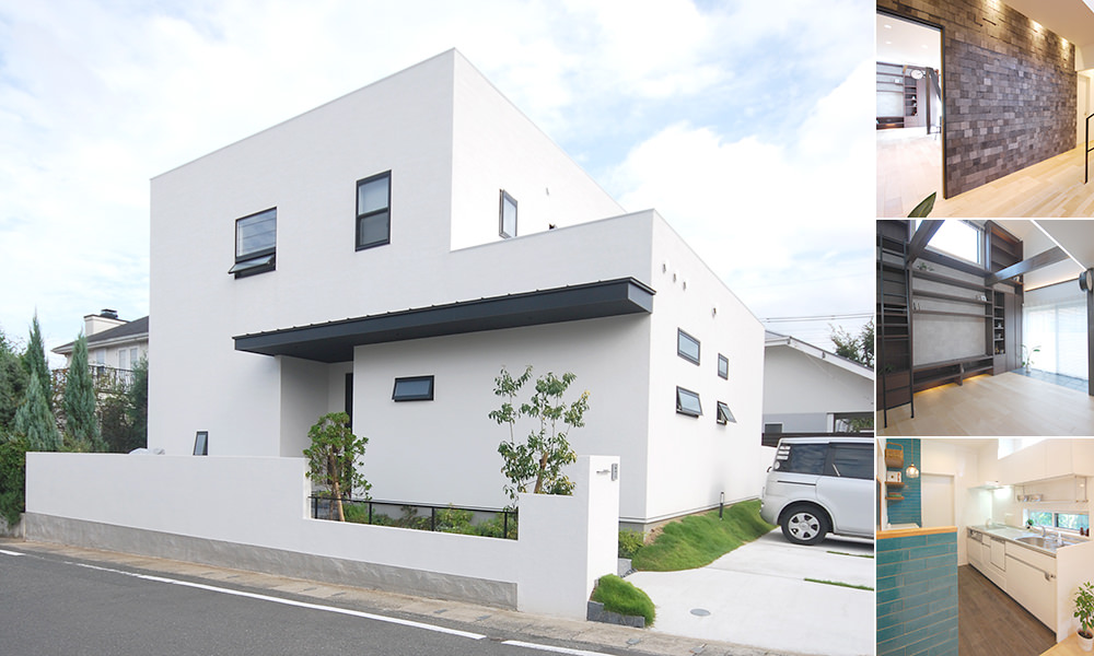 福岡市【S様邸】吹抜本棚のある遊び心とプライバシーを重視した2世帯住宅
