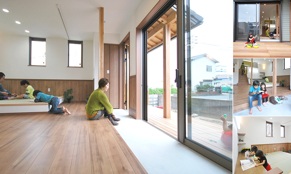 福岡市【Ｕ様邸】土間リビングとスキップフロアの素材感溢れる味のある家