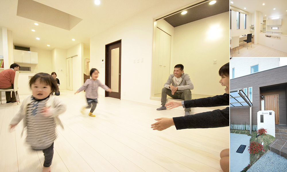 福岡市【Ｙ様邸】６人家族が愉しく暮らせる39坪に建つ家事楽動線の家